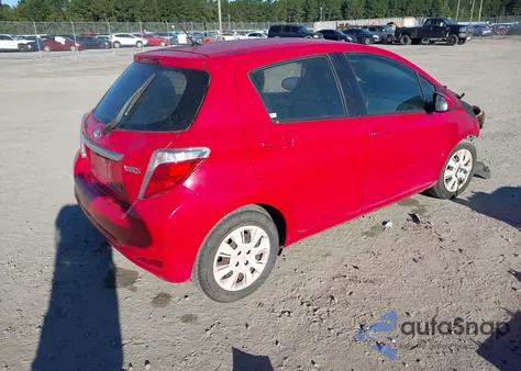 2014 Toyota Yaris L (Tmmf Plant) from USA, damaged, VIN VNKKTUD32EA010825